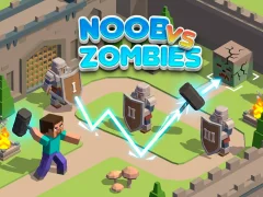 Noob vs Zombies — bezmaksas tiešsaistes spēle