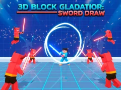 3D Block Gladiator: Sword Draw — darmowa gra online