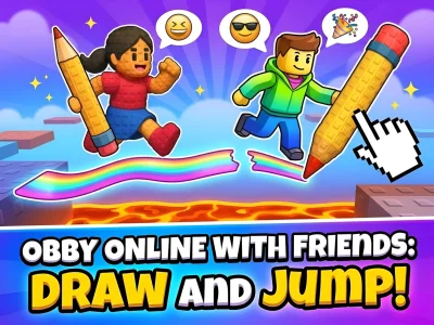 Obby online with friends: Draw and Jump! — joc online gratuit