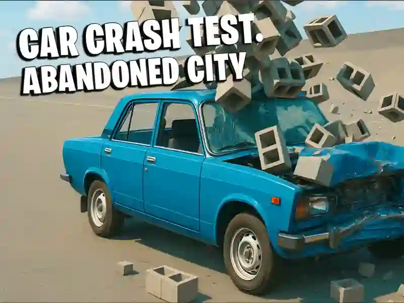 Car Crash Test Abandoned City — gioco online gratis