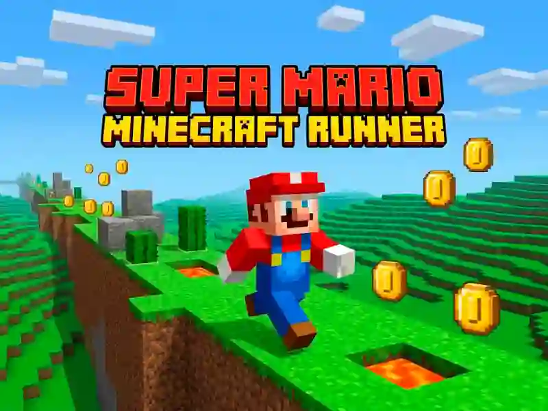 Super Mario MineCraft Runner — brezplačna spletna igra
