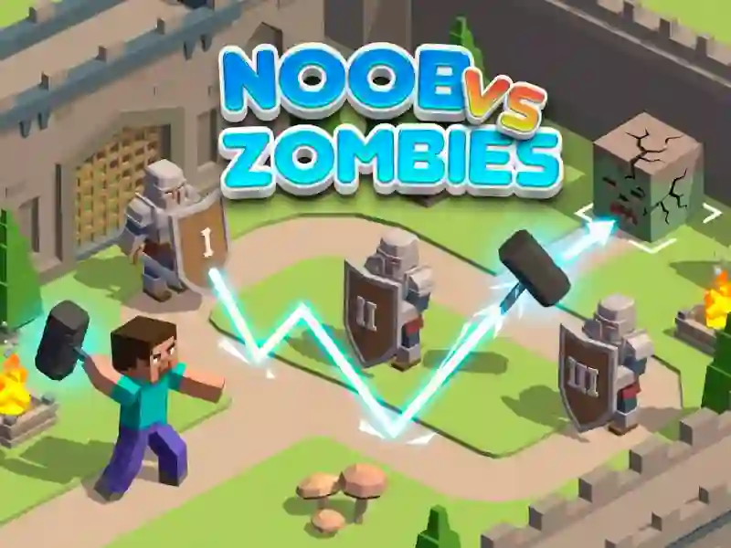 თამაში Noob vs Zombies ონლაინ