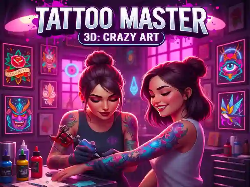 Tattoo Master 3D: Crazy Art — 무료 온라인 게임