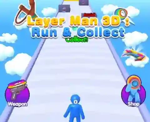 Layer Man 3d Run Collect — darmowa gra online
