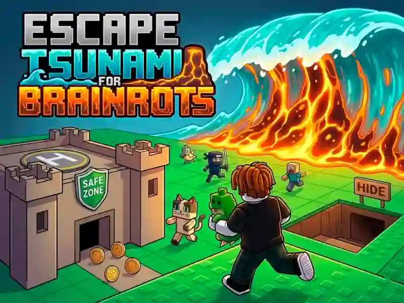 Escape Tsunami for Brainrots — bezmaksas tiešsaistes spēle