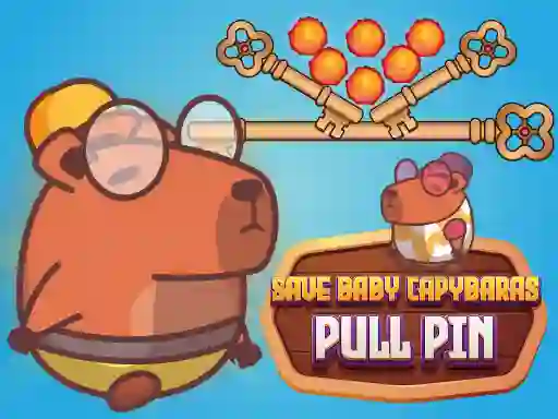 Save Baby Capybaras Pull Pin — 무료 온라인 게임