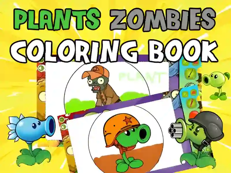 Plants vs Zombies Coloring — δωρεάν online παιχνίδι