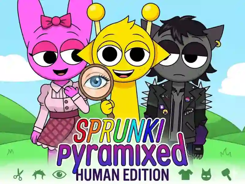 Игра Sprunki Pyramixed: Human Edition онлайн