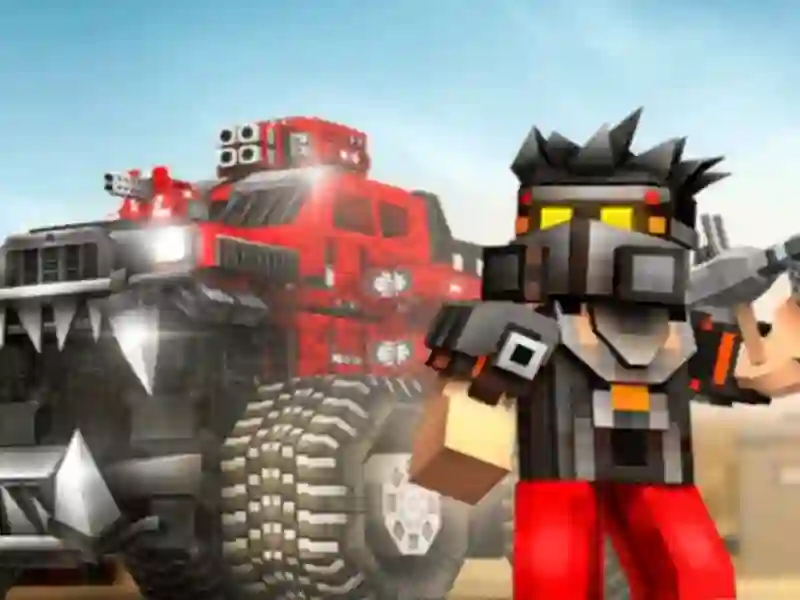 Blocky Cars: Car Battle — besplatna online igra