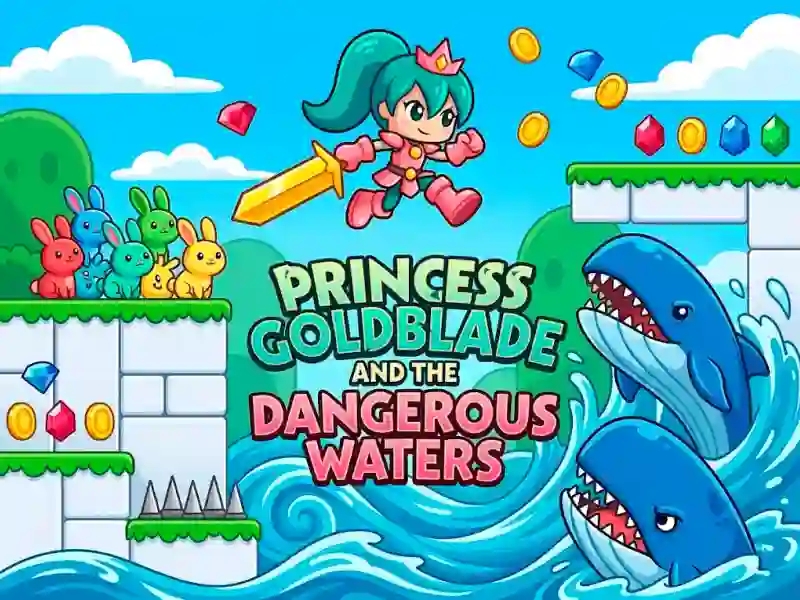 Princess Goldblade and the Dangerous Waters — joc online gratuit