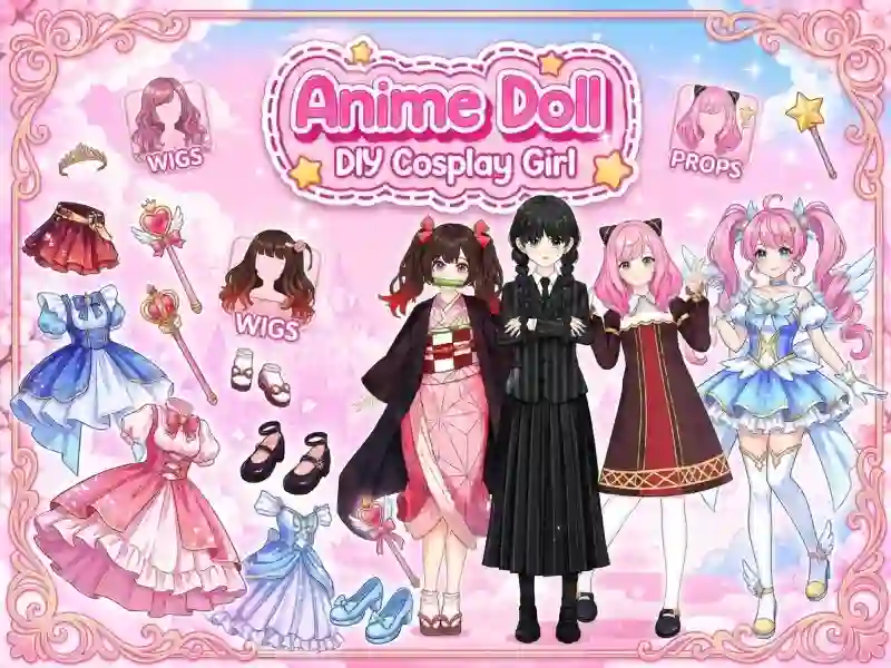 Anime Doll - DIY Cosplay Girl — besplatna igrica u pregledaču