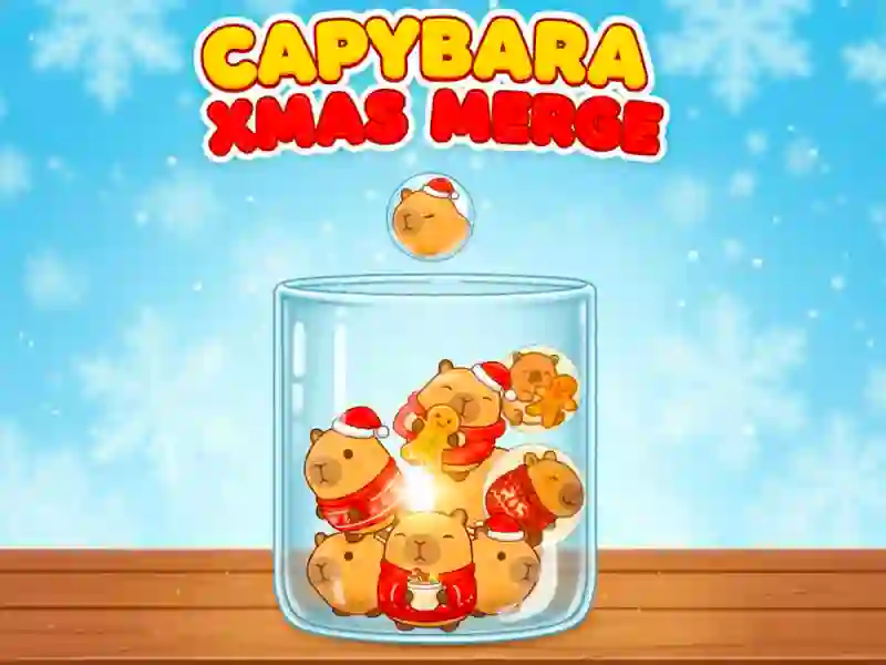 Capybara Xmas Merge – kostenloses Online-Spiel