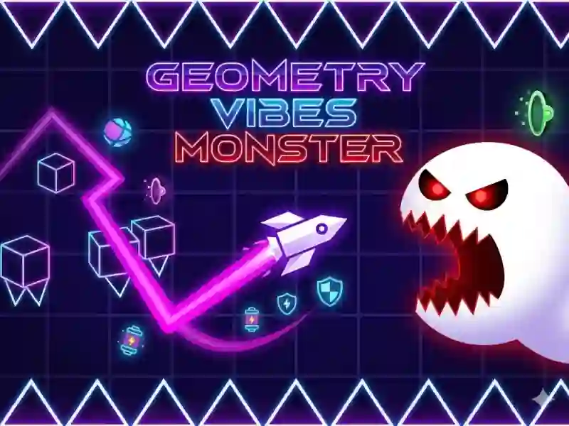 Geometry Vibes Monster — gratis online spil