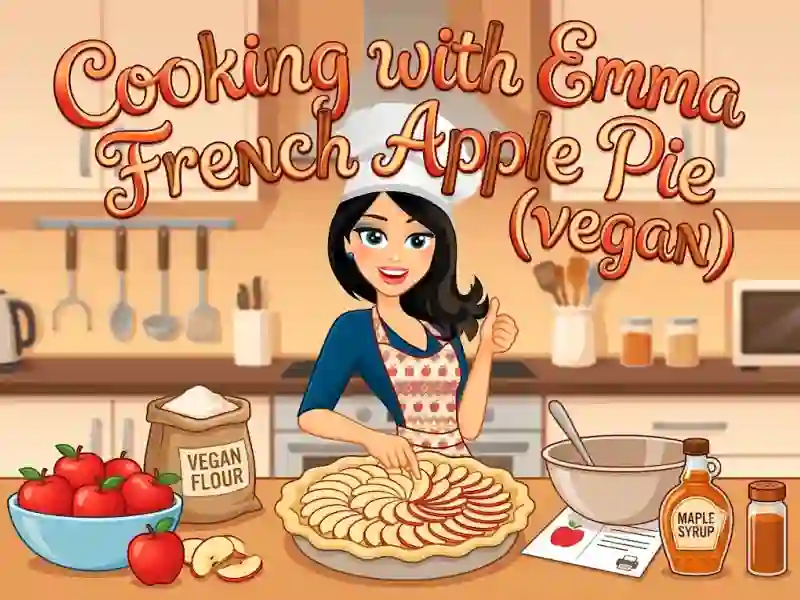 遊戲Cooking with Emma French Apple Pie vegan在線