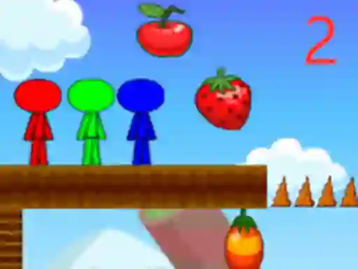 Stickman Bros In Fruit Island 2 — besplatna online igra