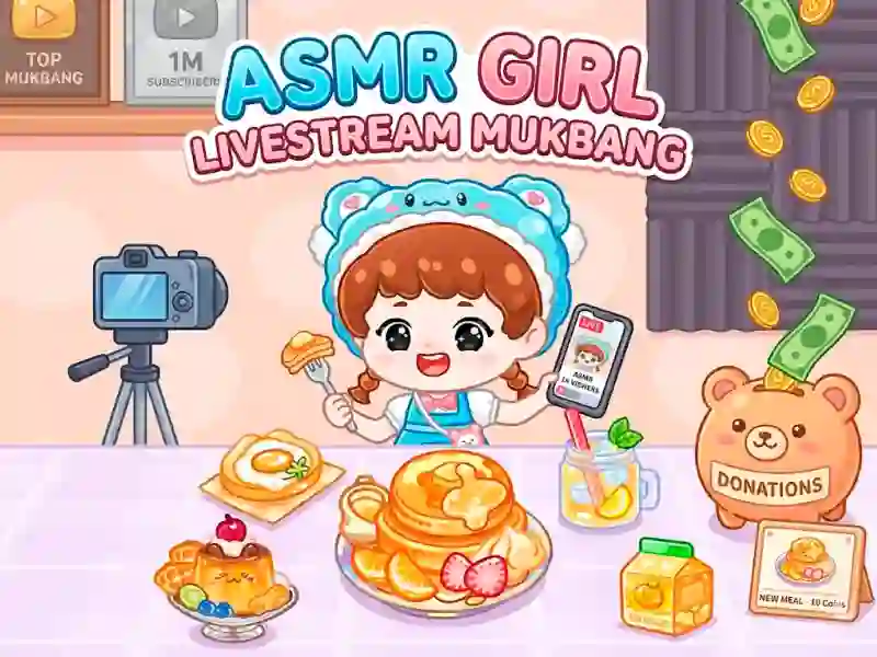 遊戲ASMR Girl: Livestream Mukbang在線