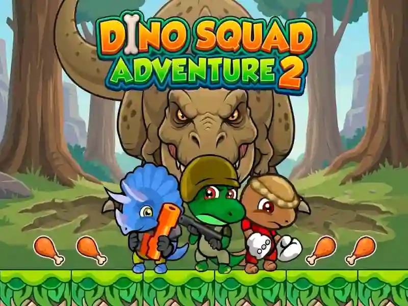 Dino Squad Adventure 2 — nemokamas žaidimas internete