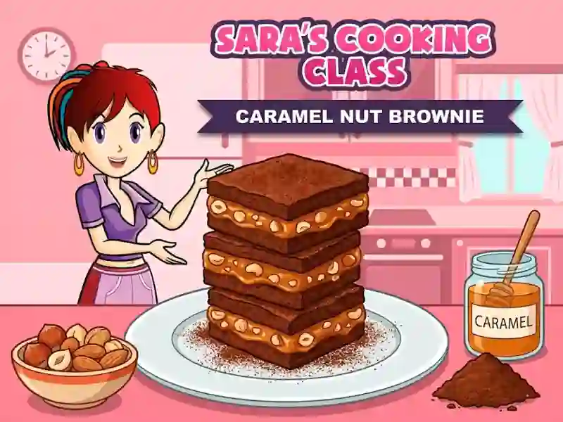 Sara`s Cooking Class Caramel Nut Brownie — 무료 온라인 게임
