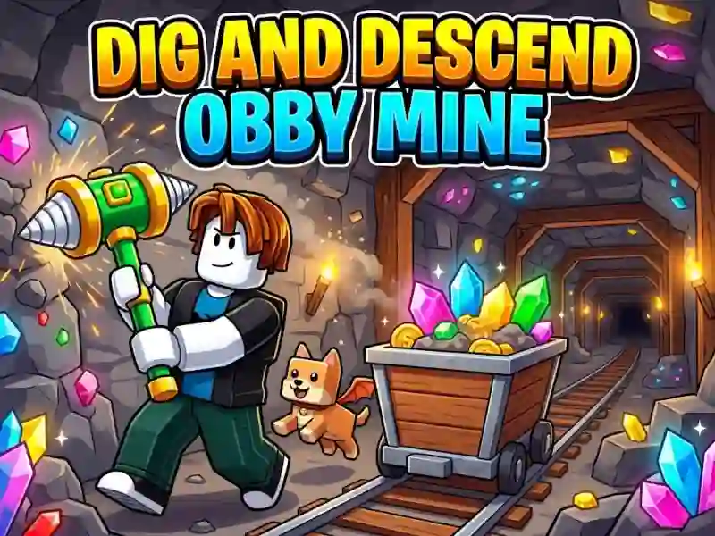 Dig and Descend: Obby Mine — เกมออนไลน์ฟรีบน YaYoYe