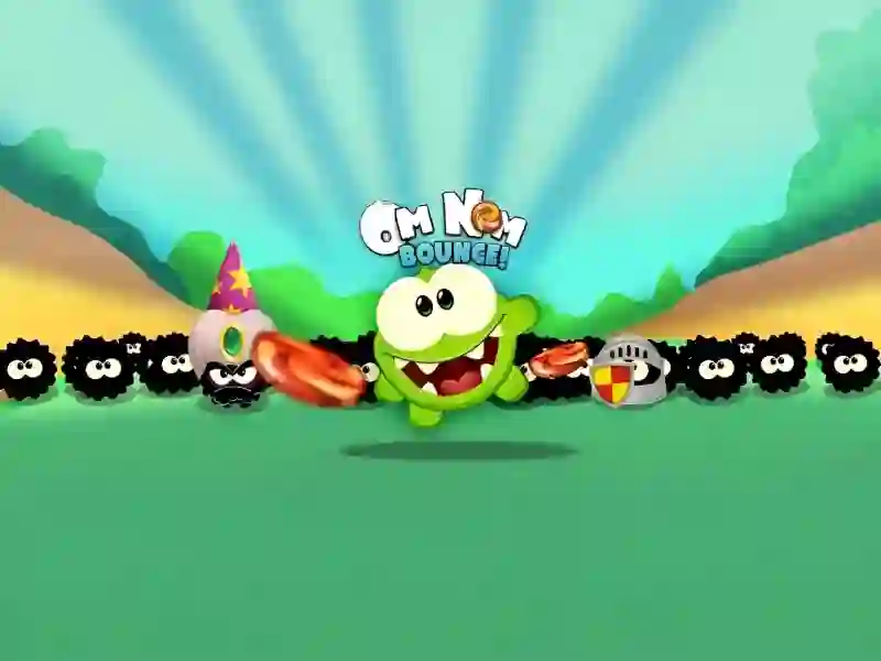 Om Nom Bounce — online hra zdarma
