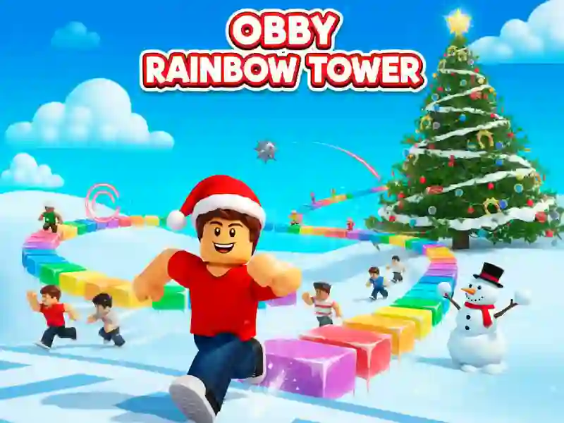 Obby Rainbow Tower — online hra zdarma