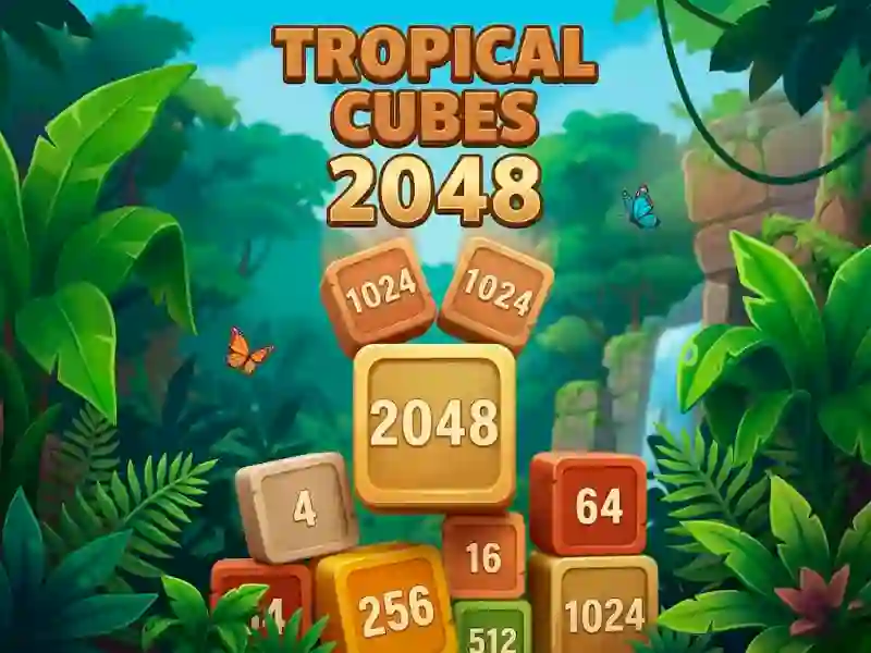 Tropical Cubes 2048 — juego gratis online