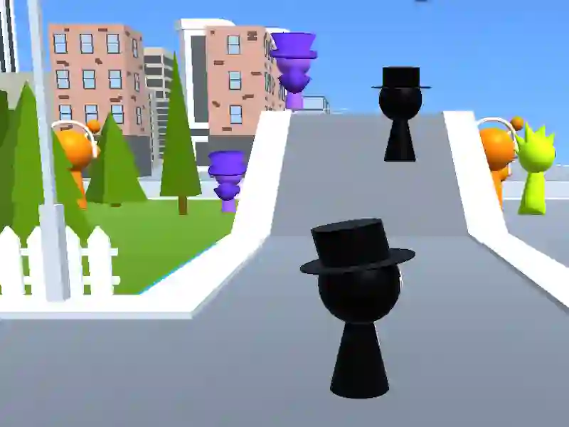 Sprunki Catch-up 3D — gratis online game