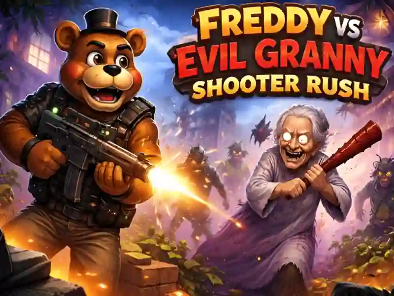 Freddy vs Evil Granny Shooter Rush เกมออนไลน์ฟรี