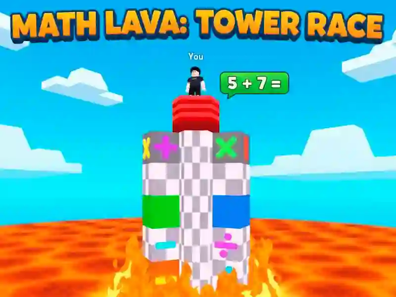 Math Lava: Tower Race — gratis online spil
