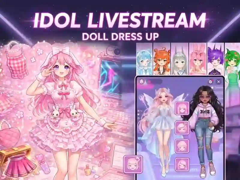 遊戲Idol Livestream: Doll Dress Up在線