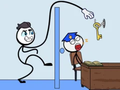 Stickman Troll Thief Puzzle — δωρεάν online παιχνίδι