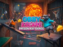 Obby Escape: Prison Rat Dance — joc online gratuit
