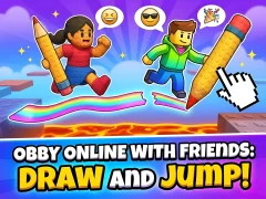 Obby online with friends: Draw and Jump! — joc online gratuit