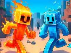 Fire and Water Stickman — bezplatná online hra