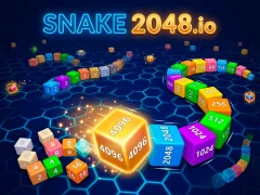 Snake 2048.io — juego gratis online