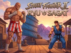 Street Fighter II Ryu vs Sagat — online hra zdarma