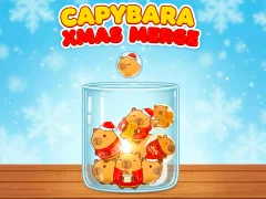 Capybara Xmas Merge — gratis online spil