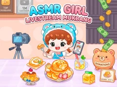 ASMR Girl: Livestream Mukbang – ingyenes online játék