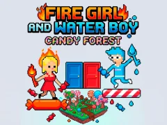 Fire Girl and Water Boy Candy Forest — bezplatná online hra