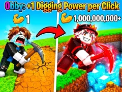 Obby: +1 Digging Power per Click — играй онлайн