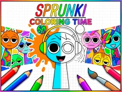 Sprunki Coloring Time — لعبة مجانية اون لاين
