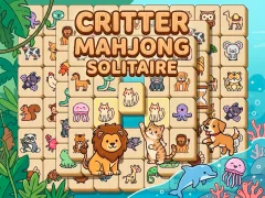 Critter Mahjong Solitaire – kostenloses Online-Spiel