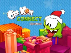 Om Nom Connect Christmas — gratis online spil