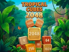 Tropical Cubes 2048 — online hra zdarma