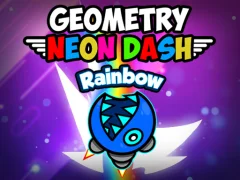 Geometry neon dash rainbow — online hra zdarma