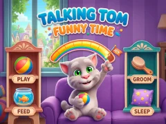 Talking Tom Funny Time — online hra zdarma