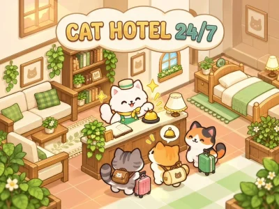 Cat Hotel 24/7 — เกมออนไลน์ฟรีบน YaYoYe