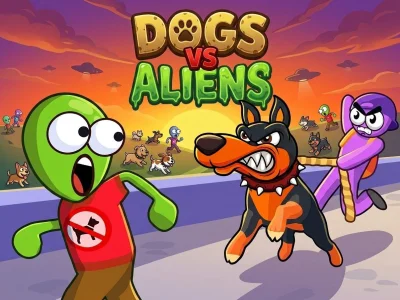 Dogs vs Aliens — free online game