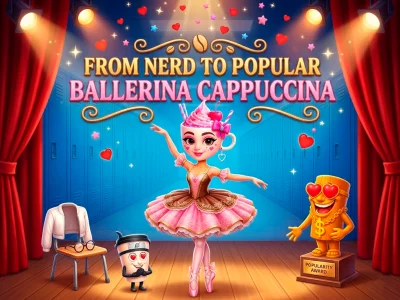 From Nerd to Popular Ballerina Cappuccina — gratis online spil