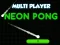 Neon Pong Multi Player — online hra zdarma
